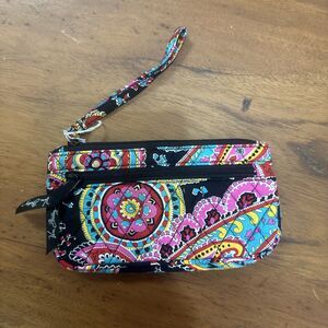 Vera Bradley Zip ID Case ID Holder Wallet In Parisian Paisley